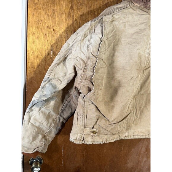 Vintage Carhartt Jacket Mens 52R Duck Canvas J02 BRN Barn Coat Distressed Y2K - Picture 11 of 12